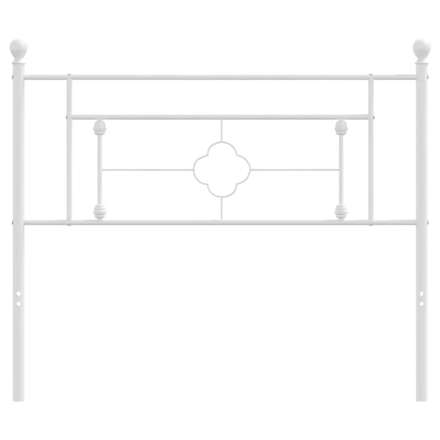 Tête de lit de remplacement métal blanc 100 cm - 3