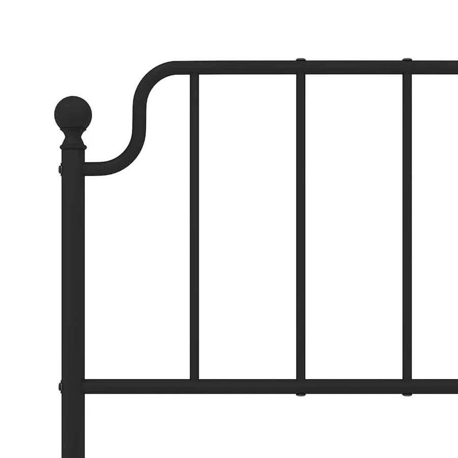 Tête de lit de remplacement métal noir 135 cm - 6