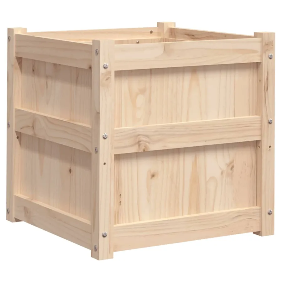 Jardinières 2 pcs bois de pin massif - 8