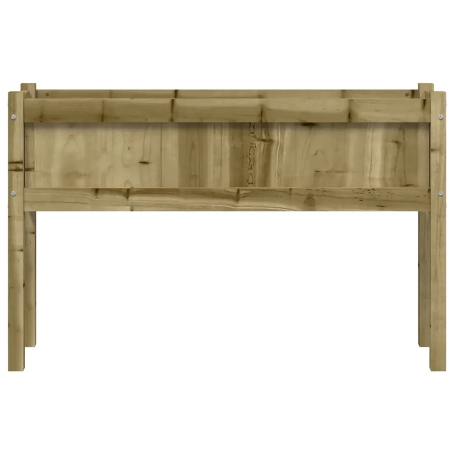 Jardinières 2 pcs avec pieds bois de pin imprégné - 5