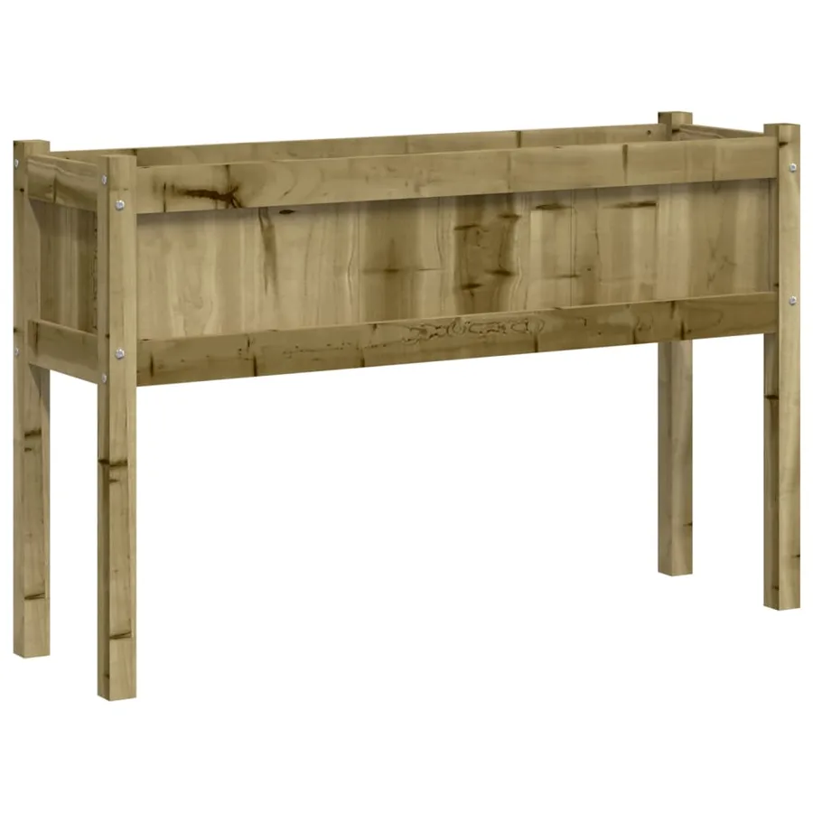 Jardinières 2 pcs avec pieds bois de pin imprégné - 7