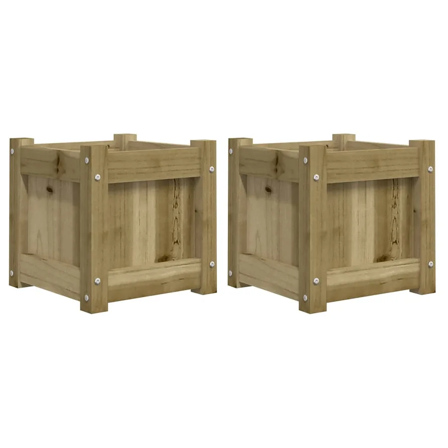 Jardinières 2 pcs bois de pin imprégné - 2