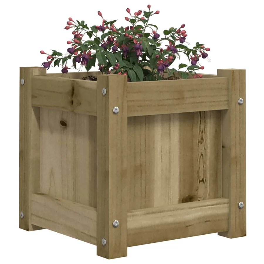 Jardinières 2 pcs bois de pin imprégné - 4