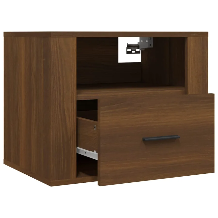 Tables de chevet murales 2 pcs Chêne marron 50x36x40 cm - 7