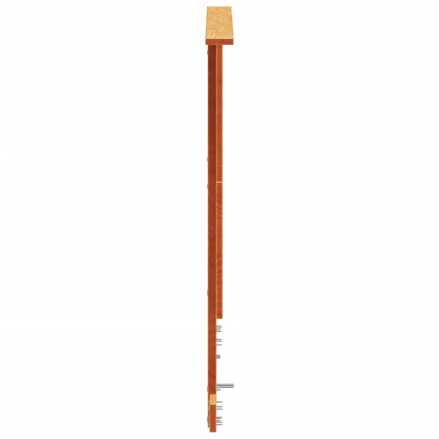 Tête de lit cire marron 135 cm bois massif de pin - 5