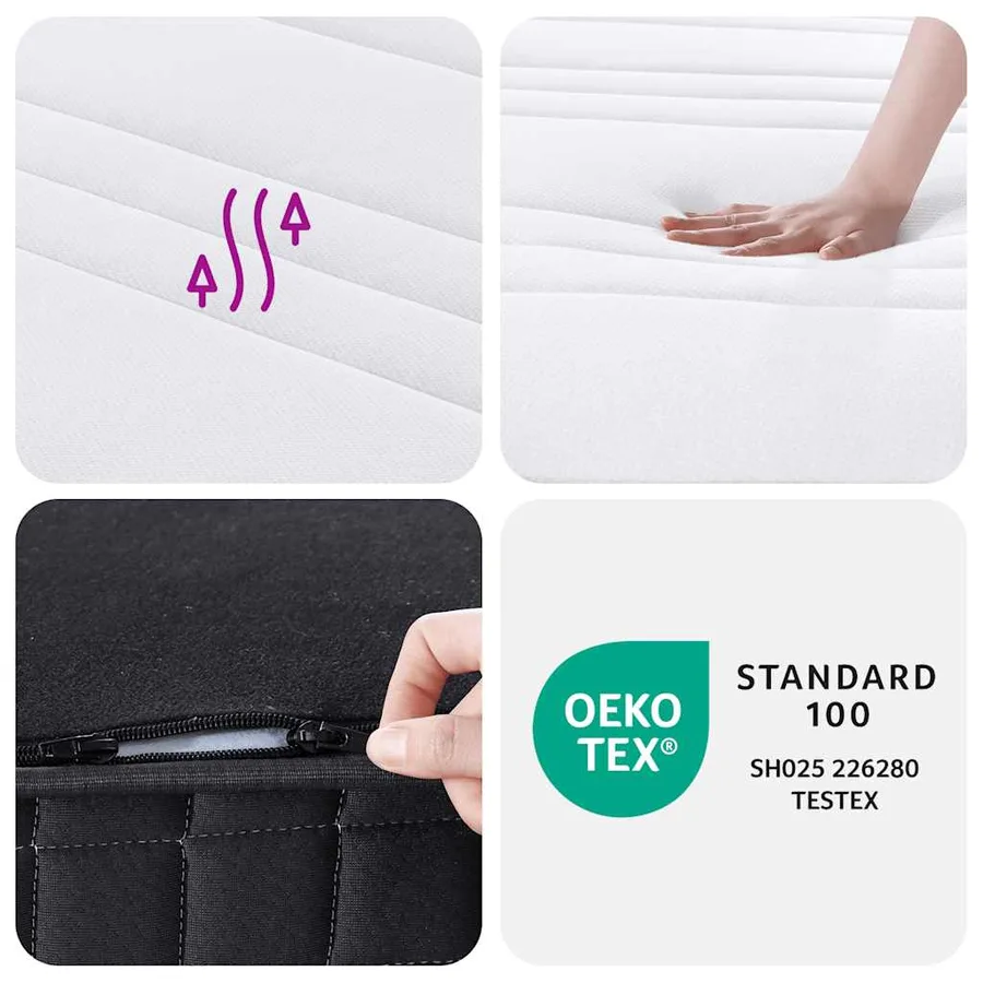 Matelas à ressorts bonnell moyen 70x200 cm - 8