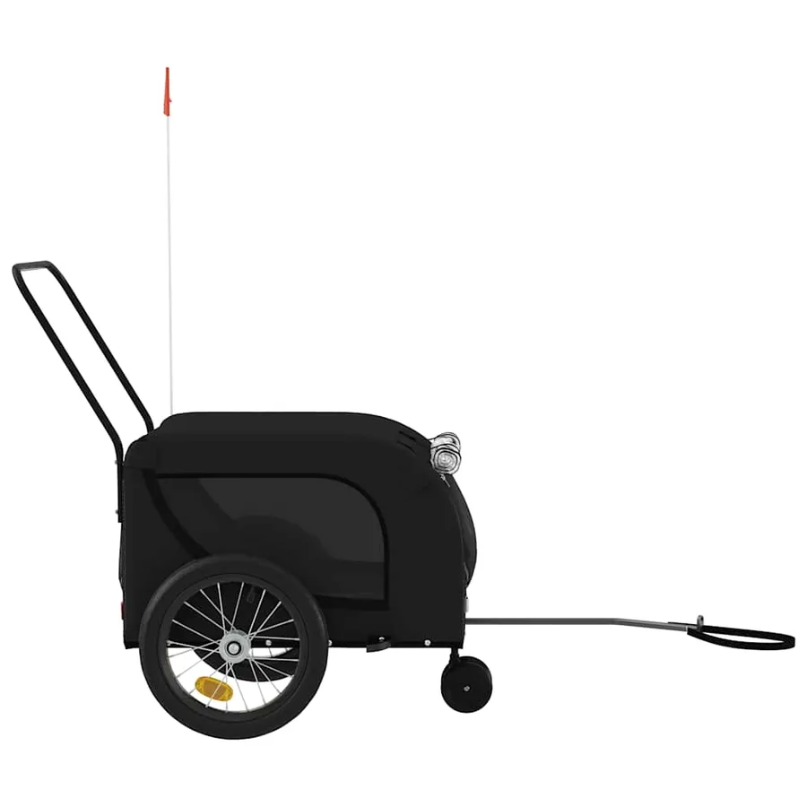Remorque de vélo pour animaux de compagnie noir - 5