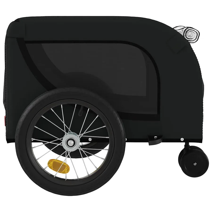 Remorque de vélo pour animaux de compagnie noir - 6