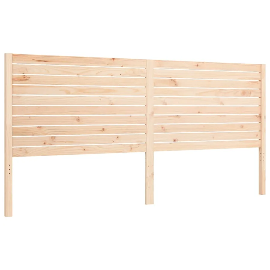 Cadre de lit sans matelas bois massif de pin - 8