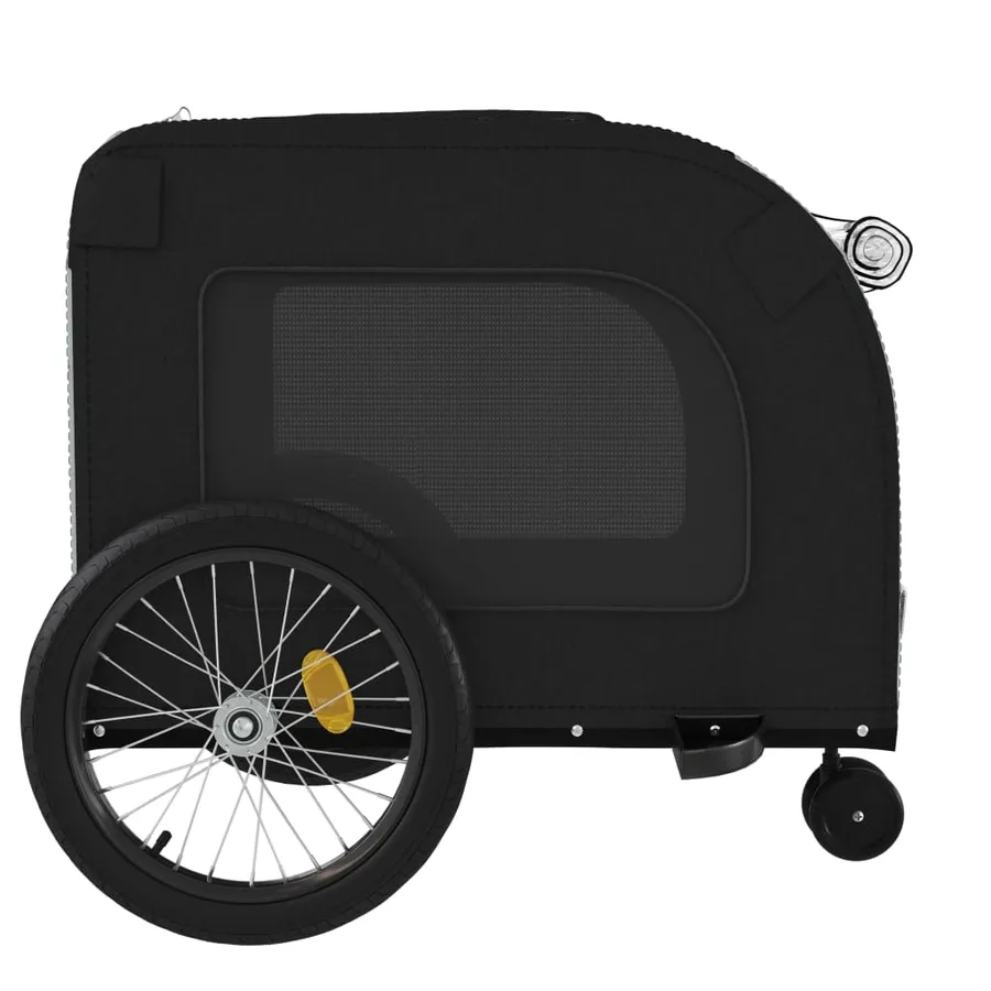 Remorque de vélo pour animaux de compagnie noir et gris - 7
