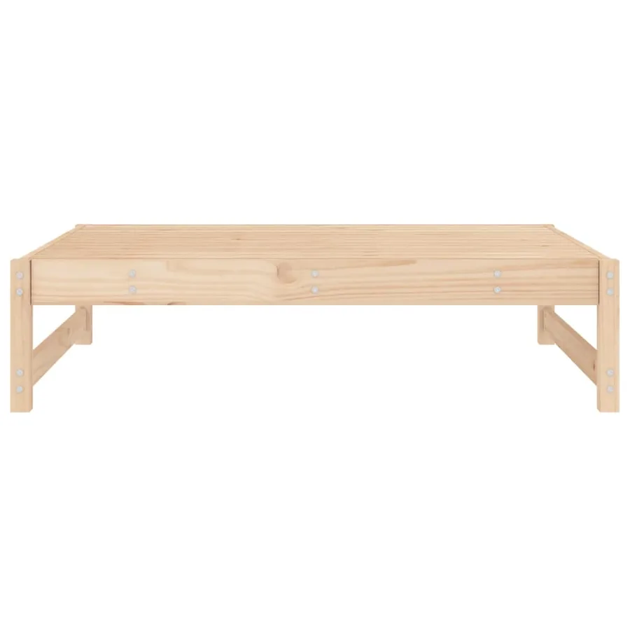 Repose-pied de jardin 120x80 cm bois de pin massif - 4