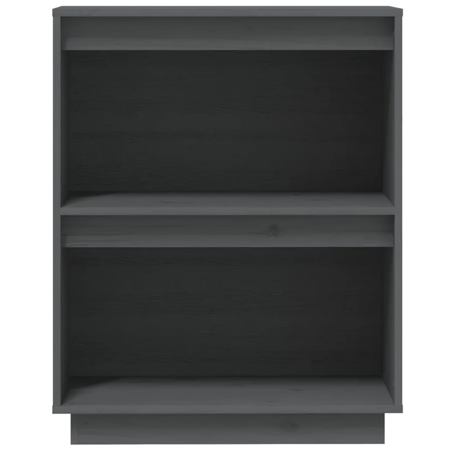 Armoire console Gris 60x34x75 cm Bois de pin solide - 5