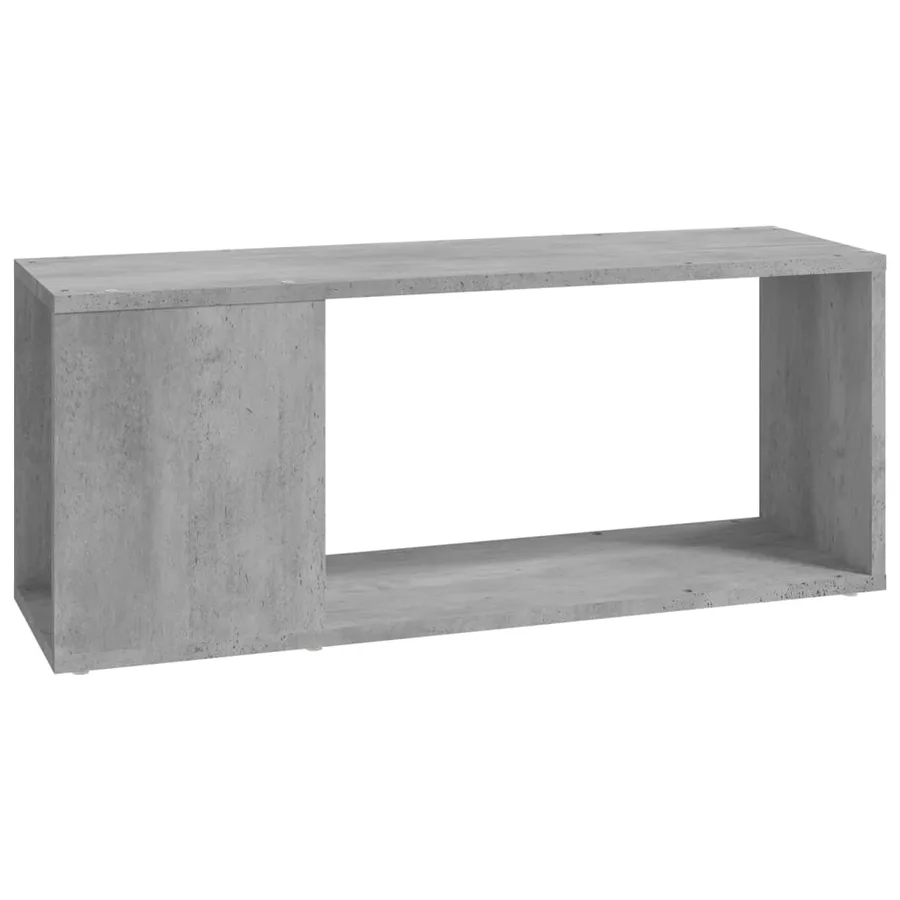 Meuble TV Gris béton 80x24x32 cm Bois d'ingénierie - 2