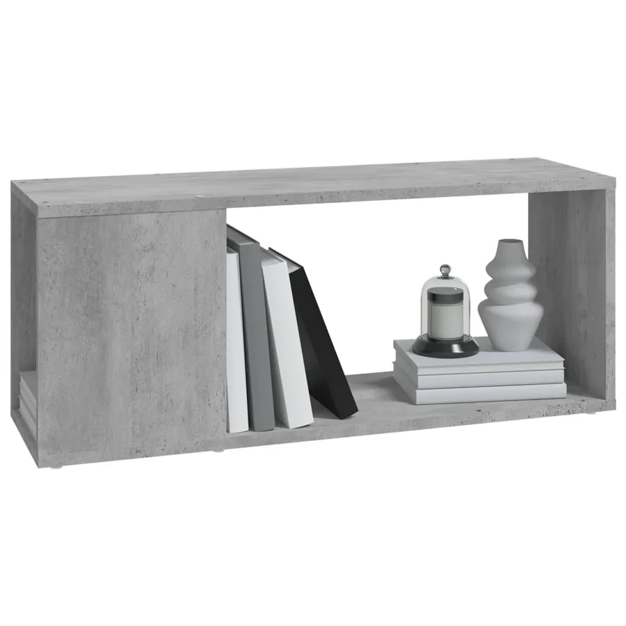 Meuble TV Gris béton 80x24x32 cm Bois d'ingénierie - 4