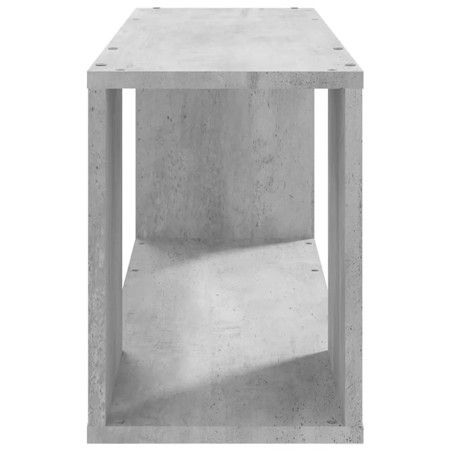 Meuble TV Gris béton 80x24x32 cm Bois d'ingénierie - 6