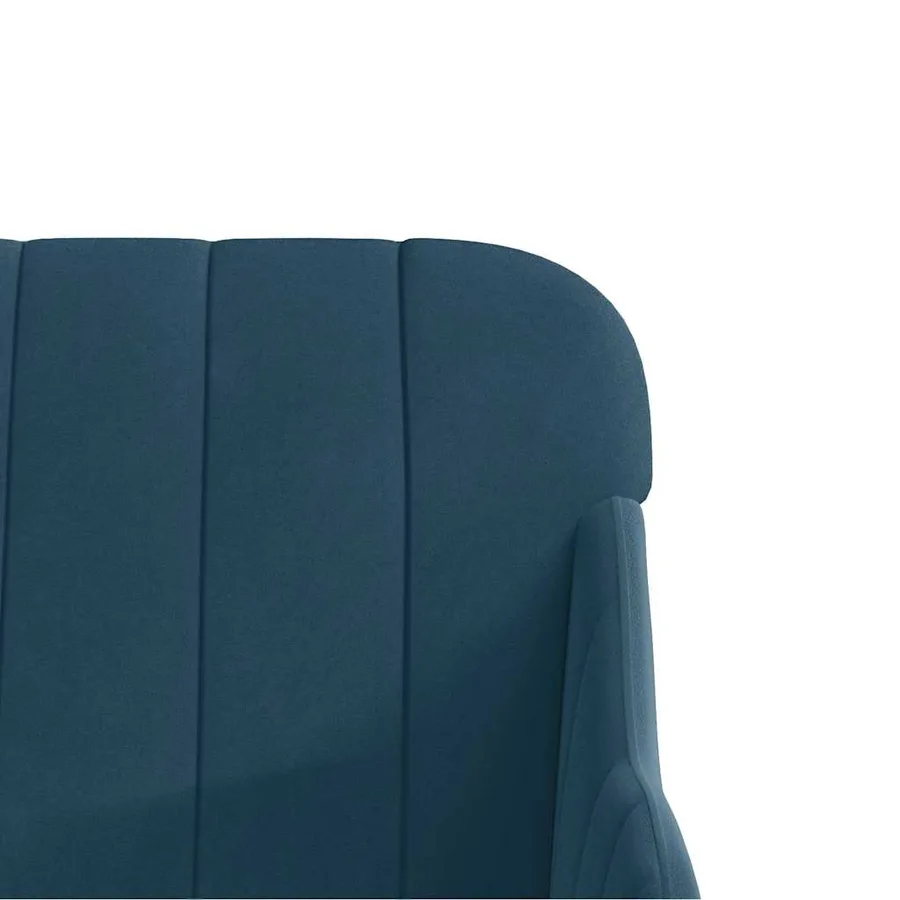 Fauteuil Bleu 63x76x80 cm Velours - 6