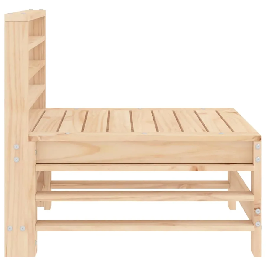 Canapés centraux de jardin 2 pcs bois de pin massif - 5