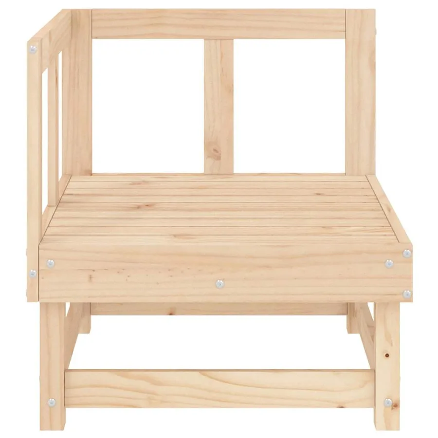 Canapés d'angle de jardin 2 pcs bois de pin massif - 4