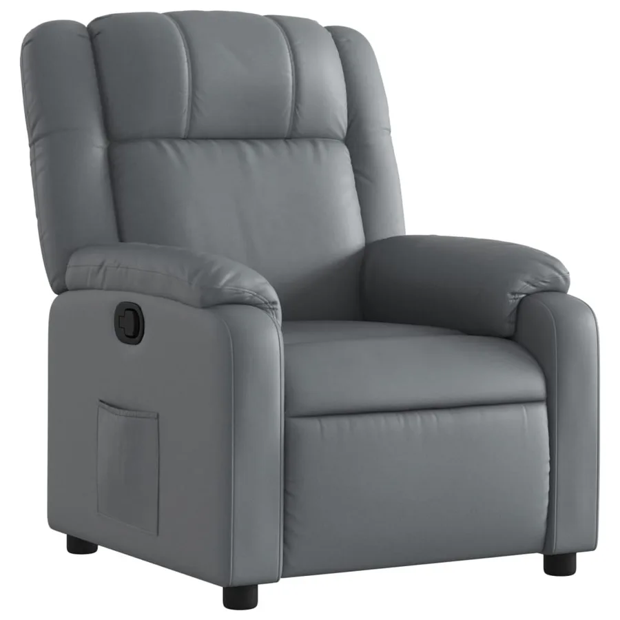 Fauteuil inclinable Gris Similicuir - 2