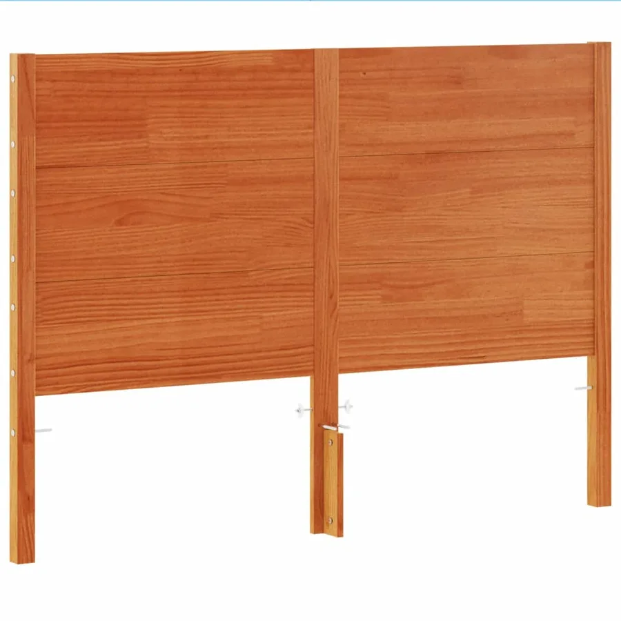 Tête de lit cire marron 150 cm bois massif de pin - 2