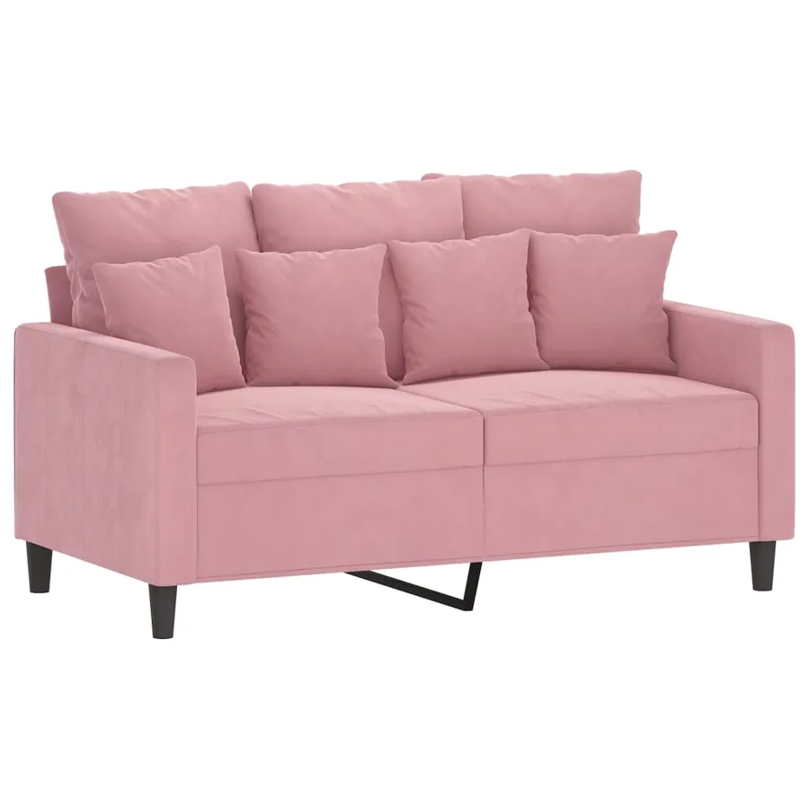 Ensemble de canapés 3 pcs avec coussins Rose Velours - 3