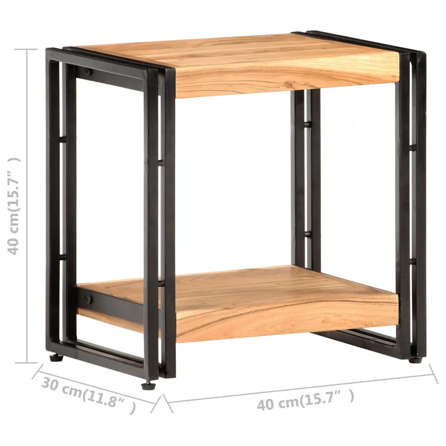 Table d'appoint 40x30x40 cm Bois d'acacia massif - 5