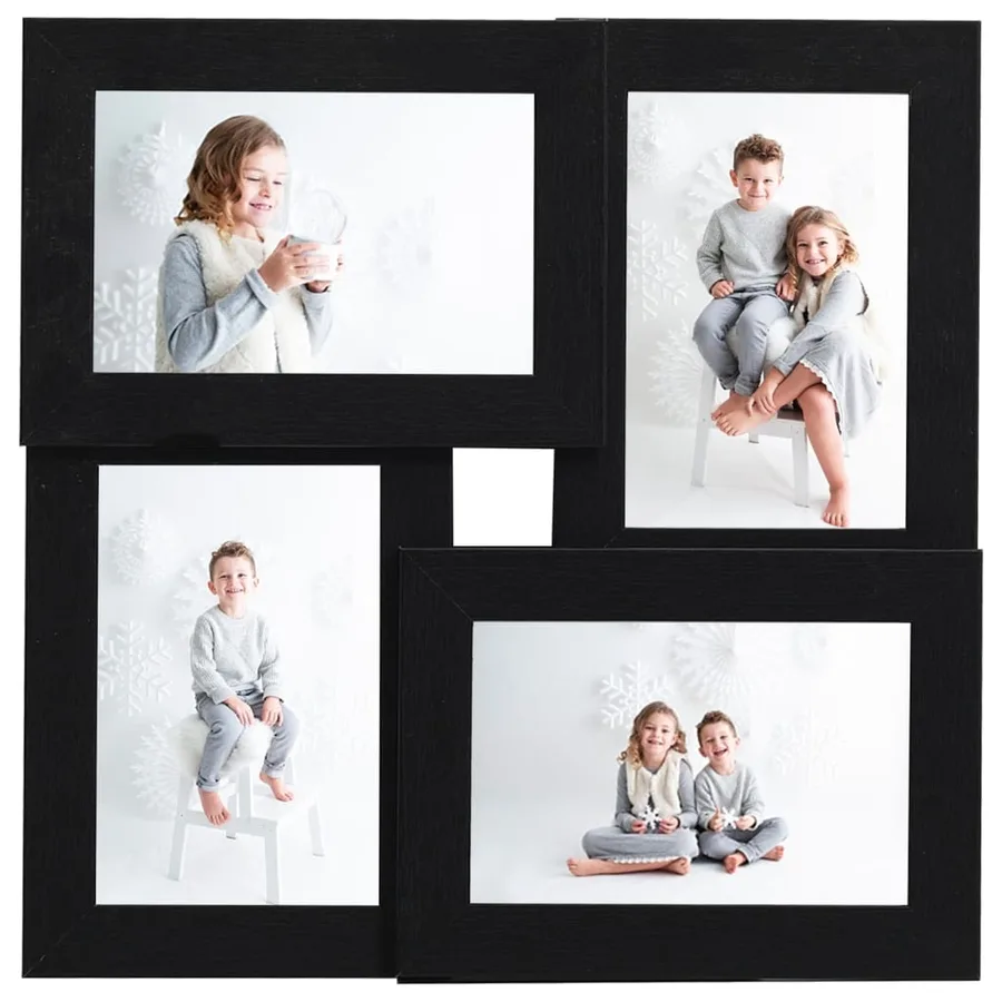 Collage de cadres photo pour photo de 4x (10x15 cm) Noir MDF - 2