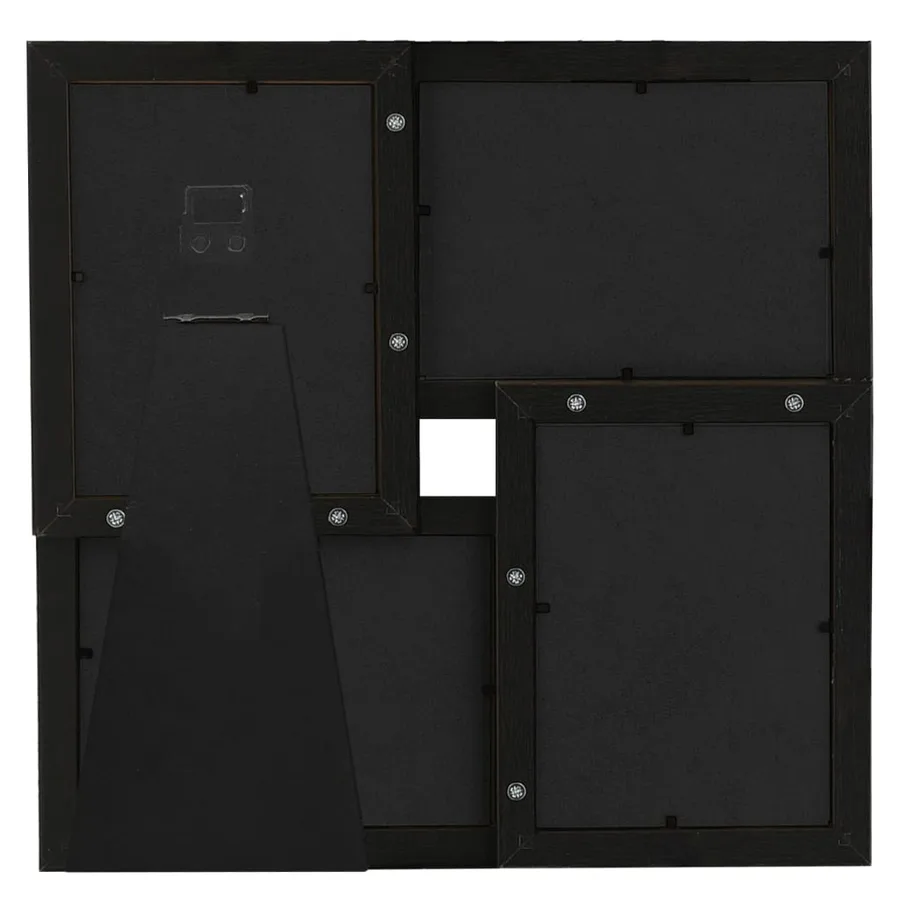 Collage de cadres photo pour photo de 4x (10x15 cm) Noir MDF - 3