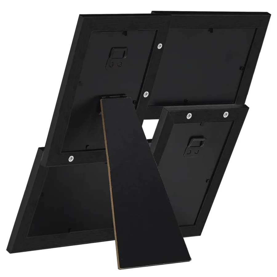 Collage de cadres photo pour photo de 4x (10x15 cm) Noir MDF - 4