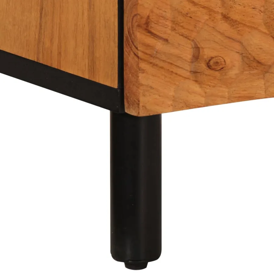 Table de chevet 40x33x46 cm Bois d'acacia massif - 10