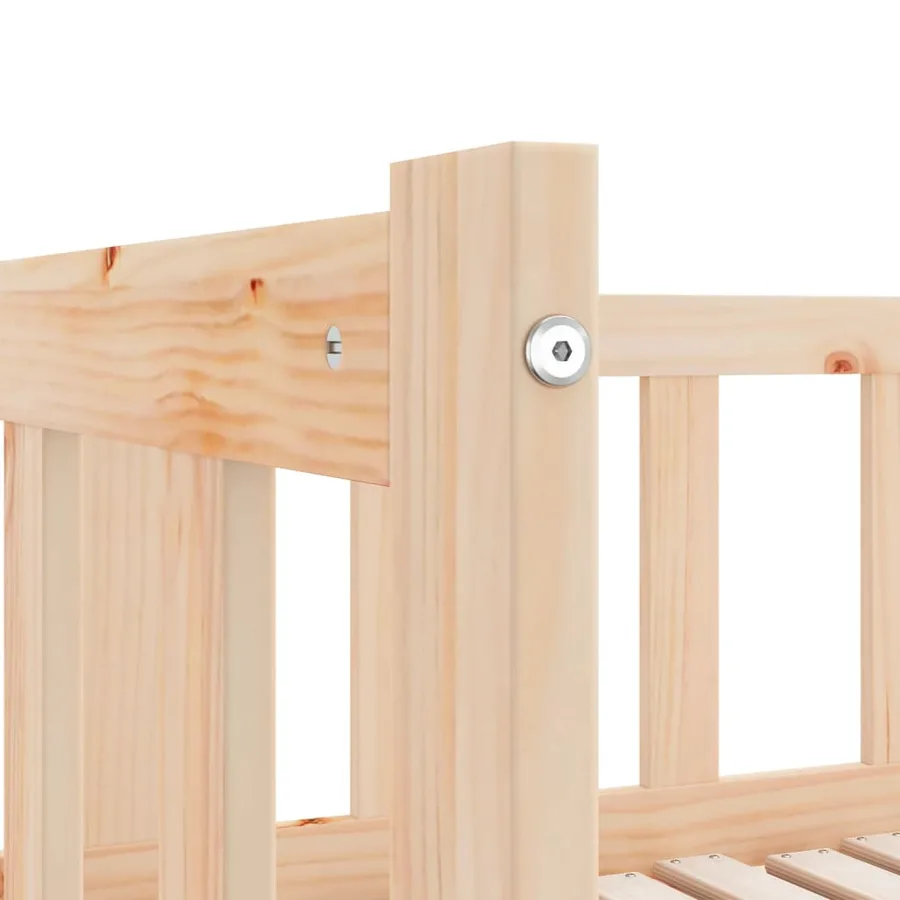 Lit de jour et lit gigogne sans matelas 90x200 cm bois massif - 12