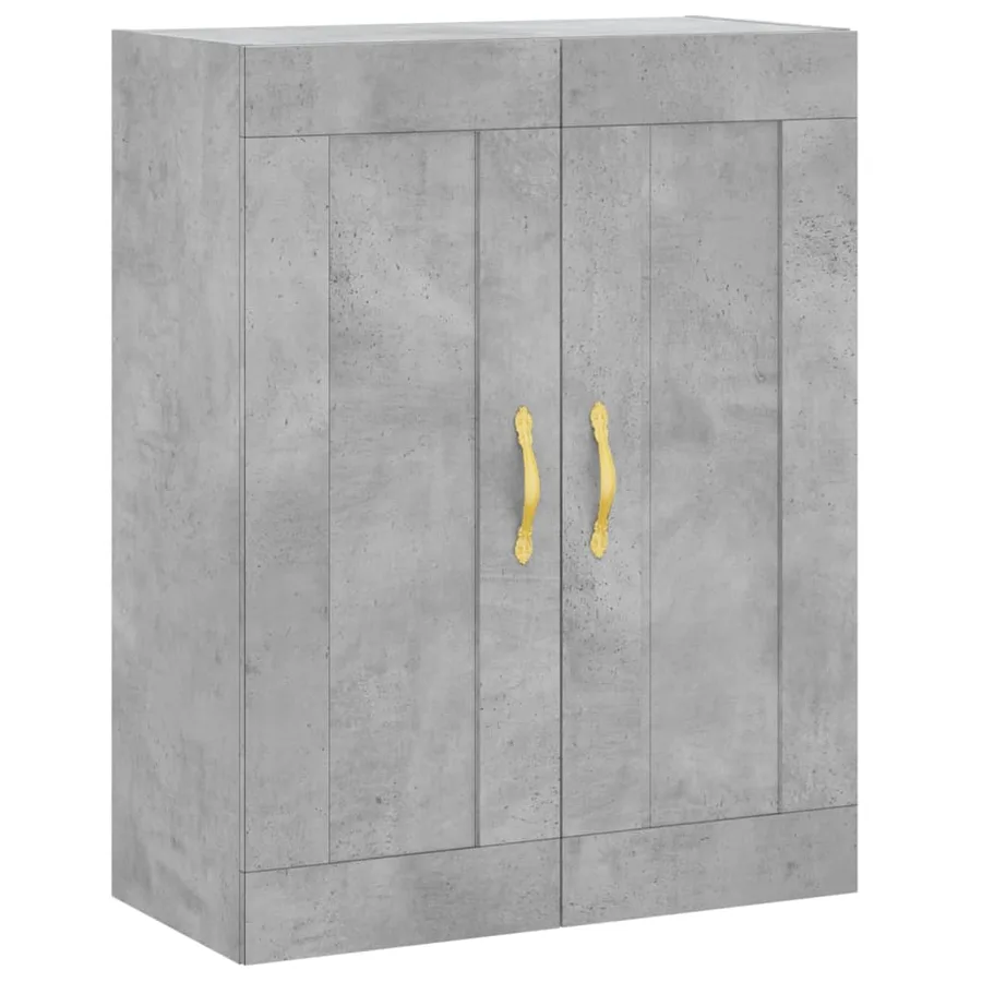 Armoires murales 2 pcs gris béton bois d'ingénierie - 5