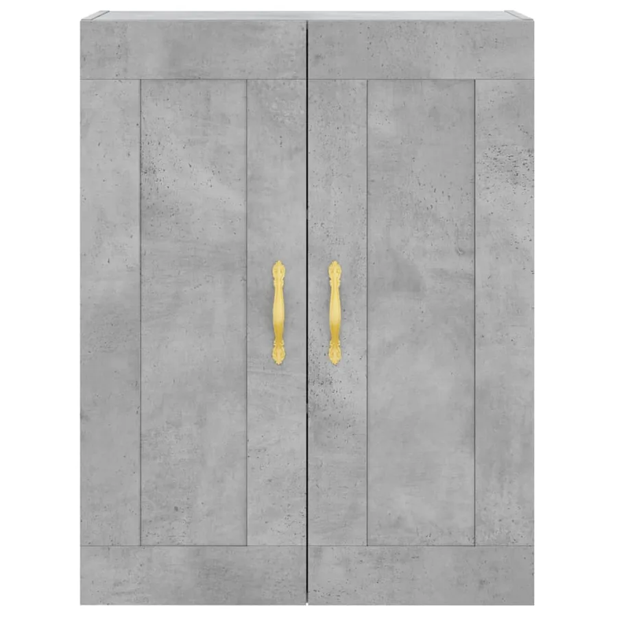 Armoires murales 2 pcs gris béton bois d'ingénierie - 6