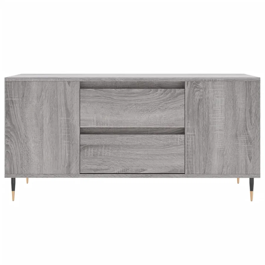 Table basse sonoma gris 102x44,5x50 cm bois d'ingénierie - 5