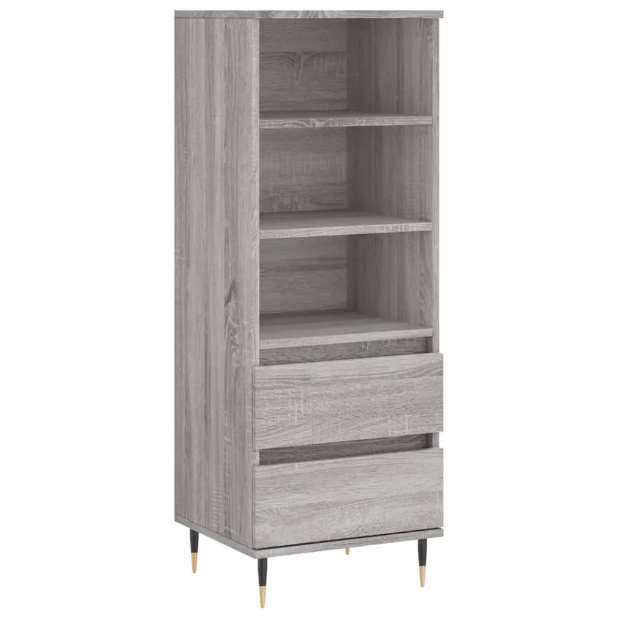 Buffet haut Sonoma gris 40x36x110 cm Bois d'ingénierie - 2