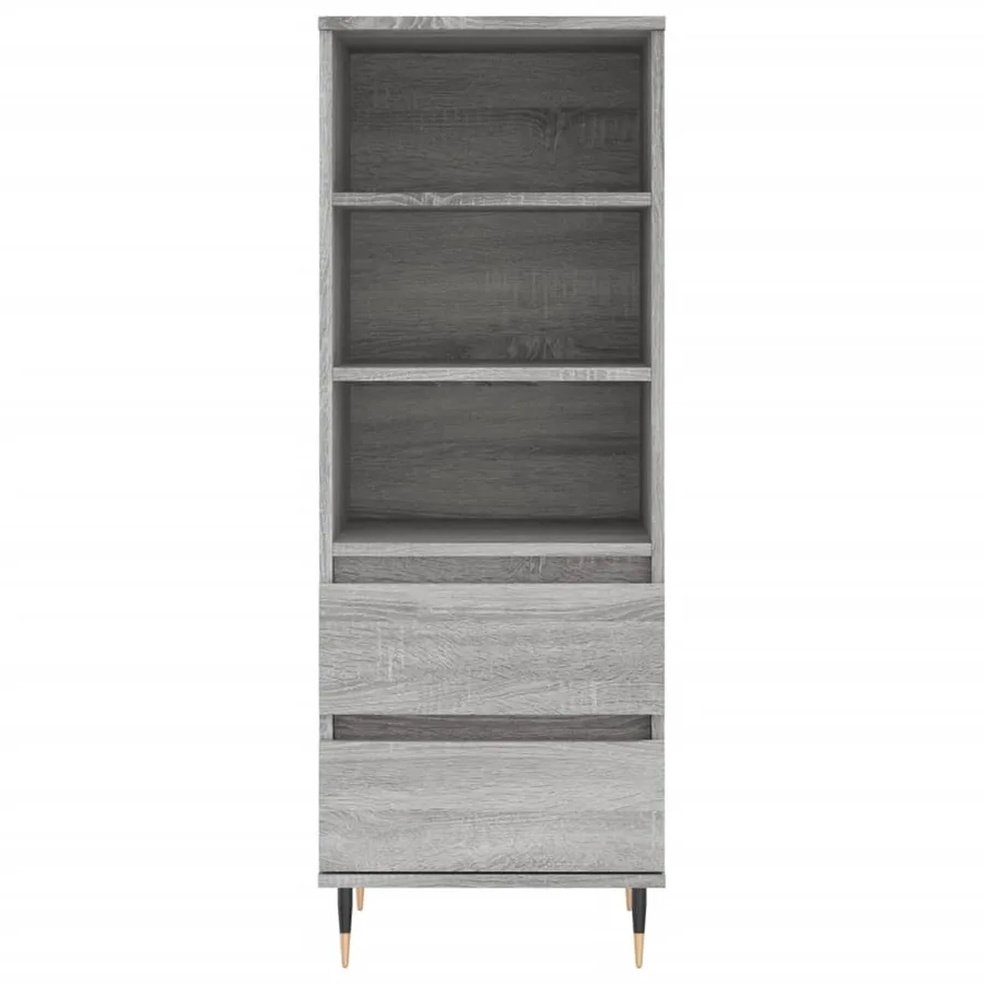 Buffet haut Sonoma gris 40x36x110 cm Bois d'ingénierie - 5