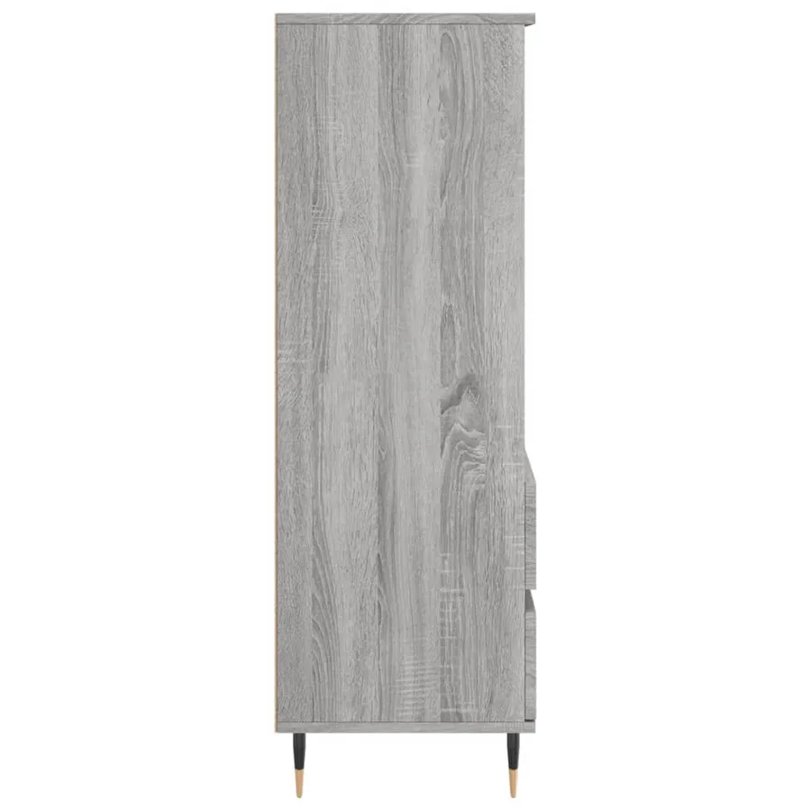 Buffet haut Sonoma gris 40x36x110 cm Bois d'ingénierie - 7