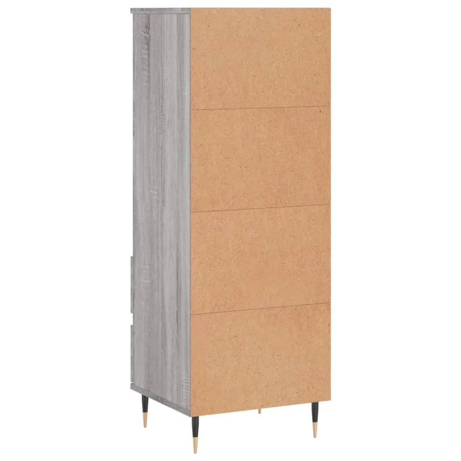 Buffet haut Sonoma gris 40x36x110 cm Bois d'ingénierie - 8