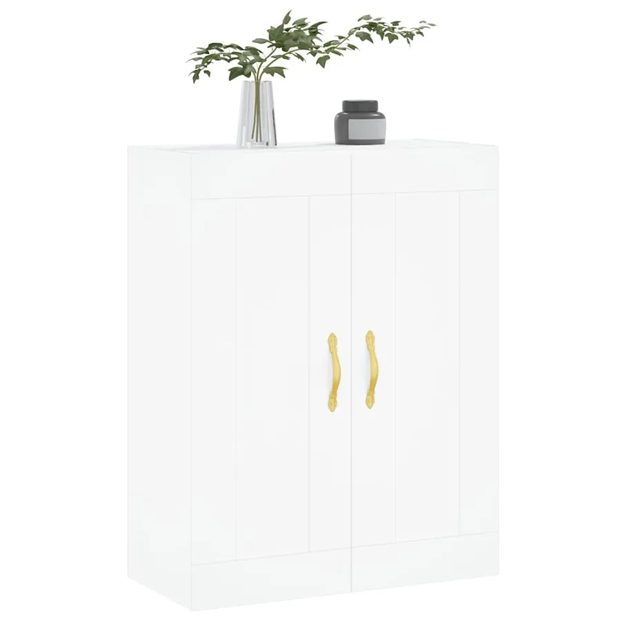Armoire murale blanc 69,5x34x90 cm bois d'ingénierie - 4