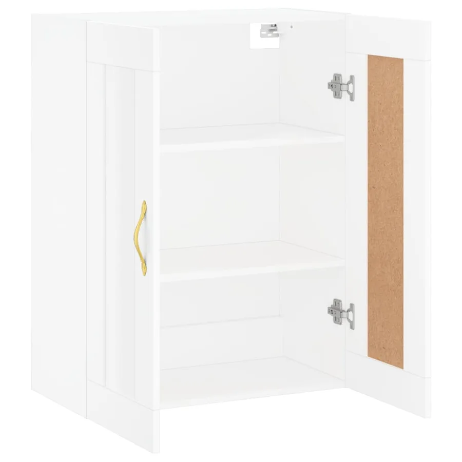 Armoire murale blanc 69,5x34x90 cm bois d'ingénierie - 6