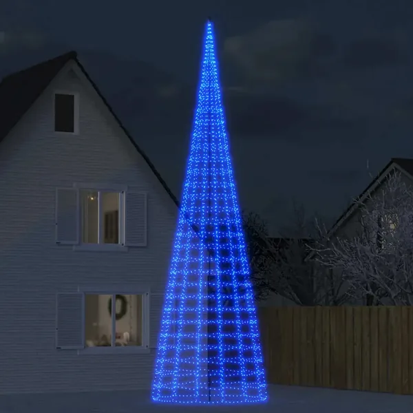 Sapin de Noël à LED 3000 LED bleu 800 cm