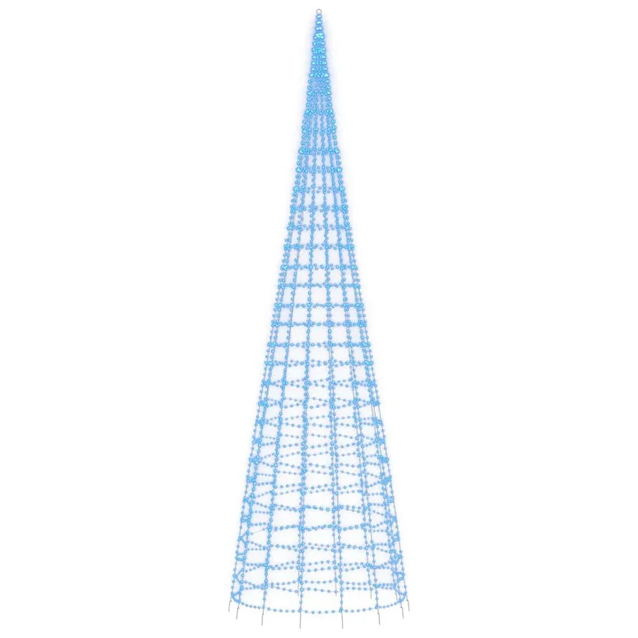 Sapin de Noël à LED 3000 LED bleu 800 cm - 4