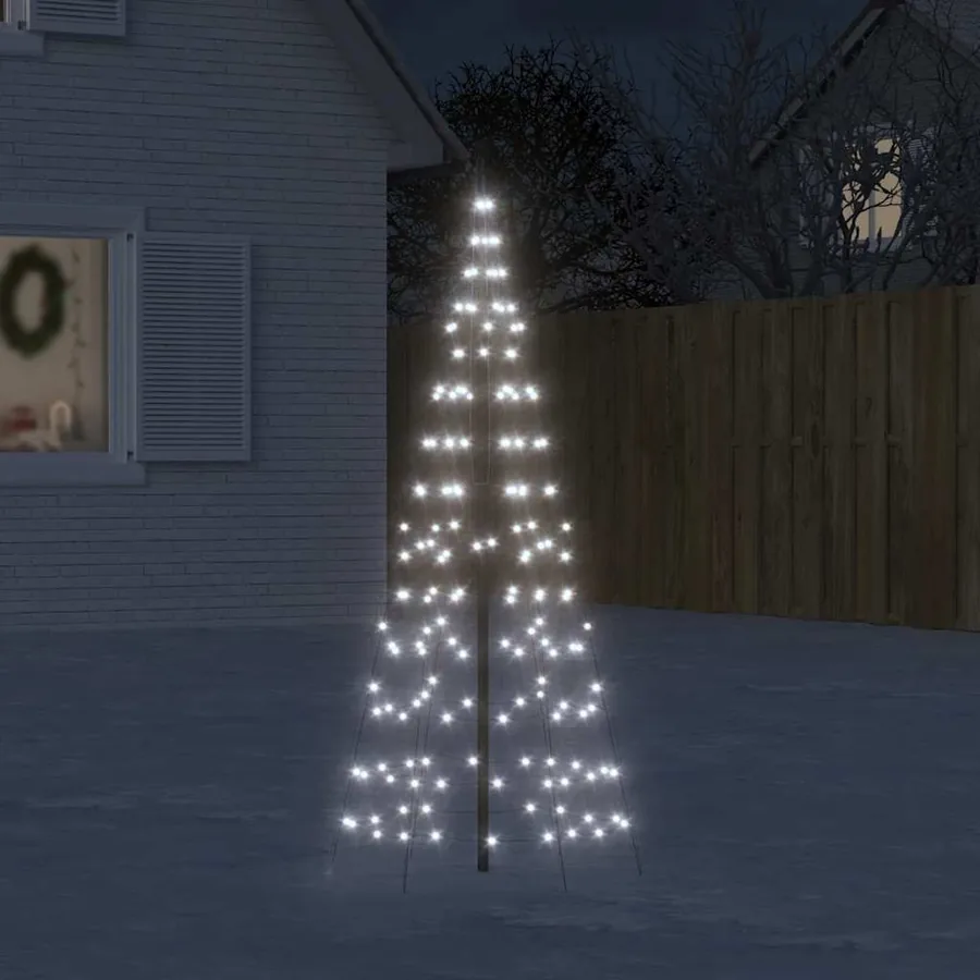 Sapin de Noël à LED 200 LED blanc 180 cm