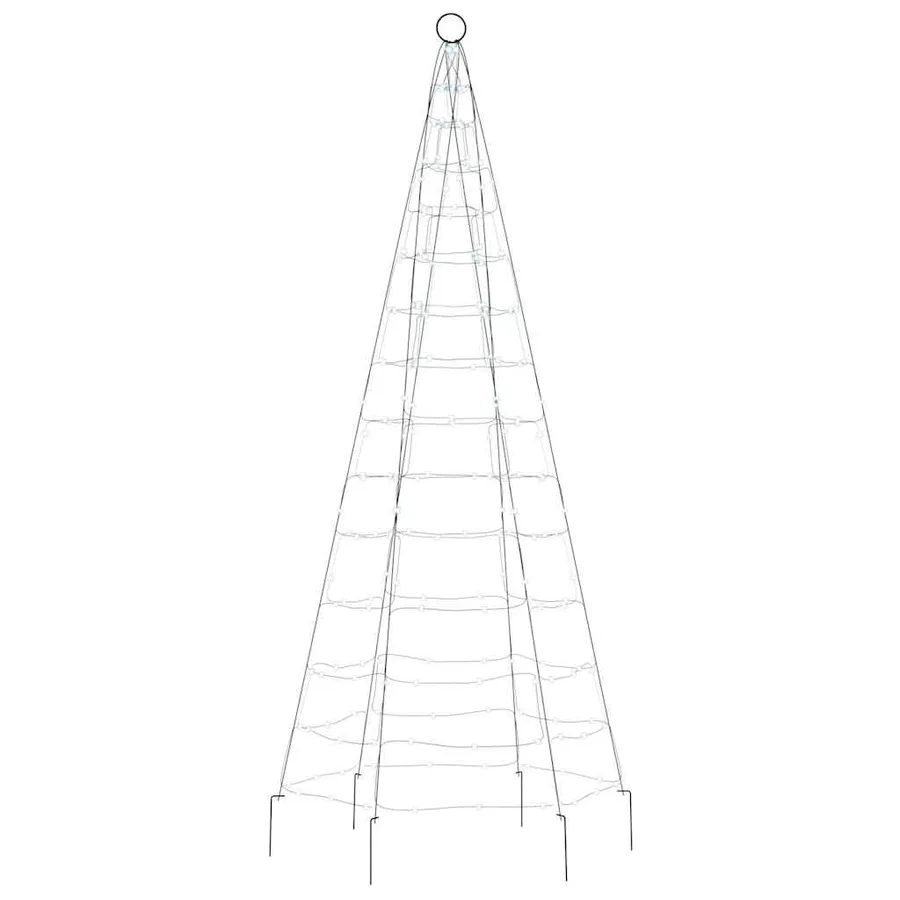 Sapin de Noël à LED 200 LED blanc 180 cm - 4