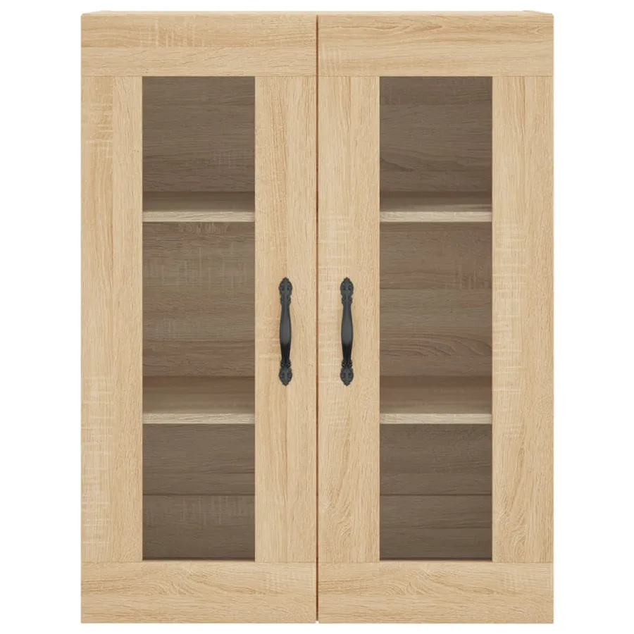 Buffet haut Chêne sonoma 69,5x34x180 cm Bois d'ingénierie - 6