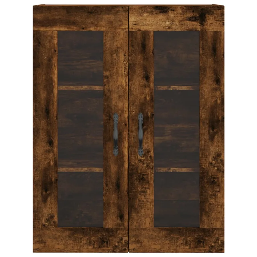 Armoires murales 2 pcs chêne fumé bois d'ingénierie - 6