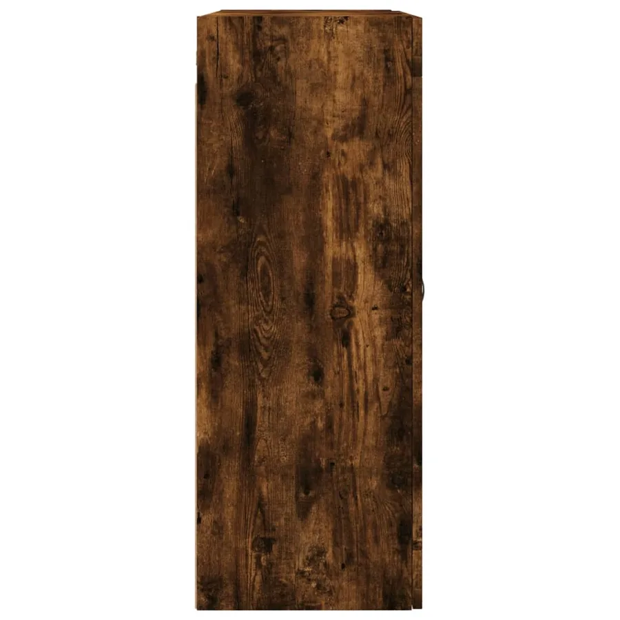Armoires murales 2 pcs chêne fumé bois d'ingénierie - 7