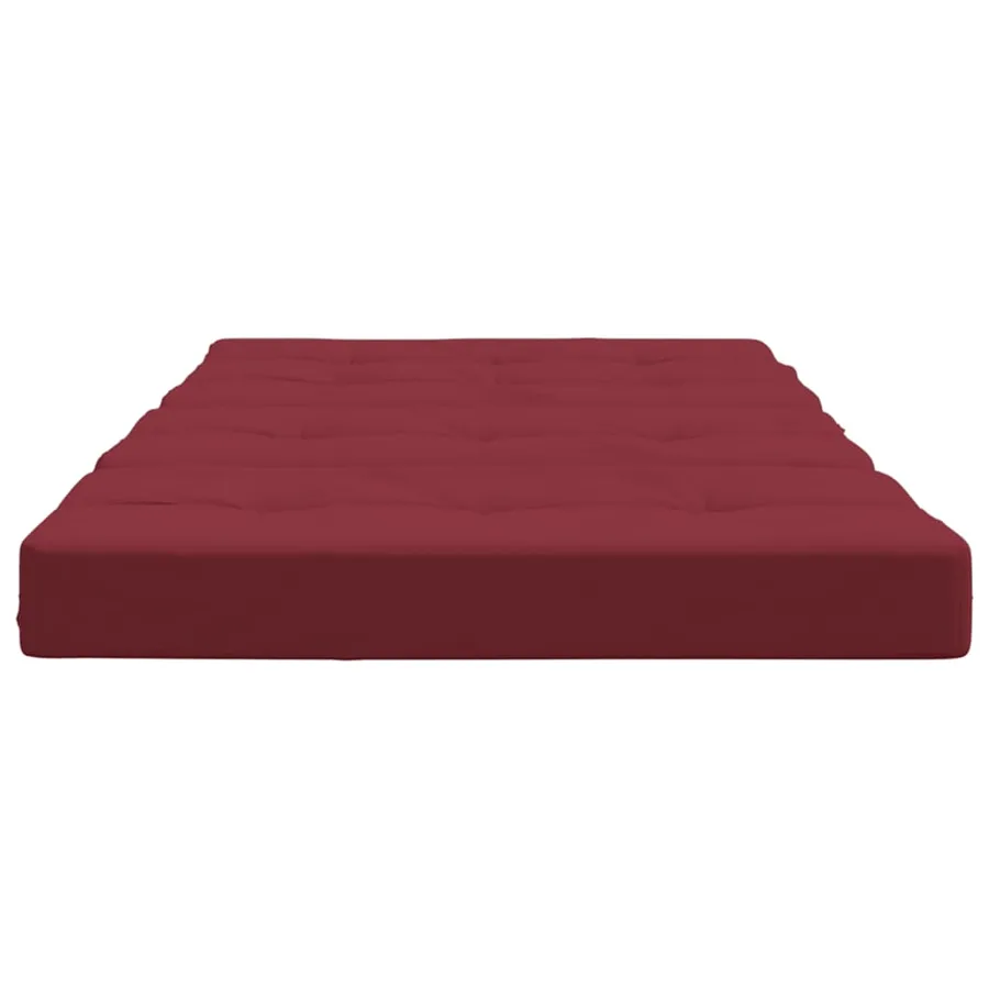 Coussins de chaise longue lot de 2 rouge bordeaux tissu oxford - 7