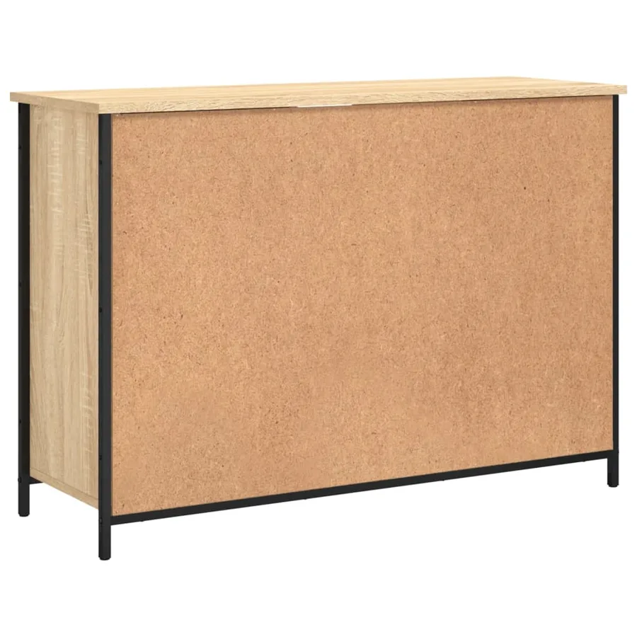 Buffet chêne sonoma 100x35x70 cm bois d'ingénierie - 8