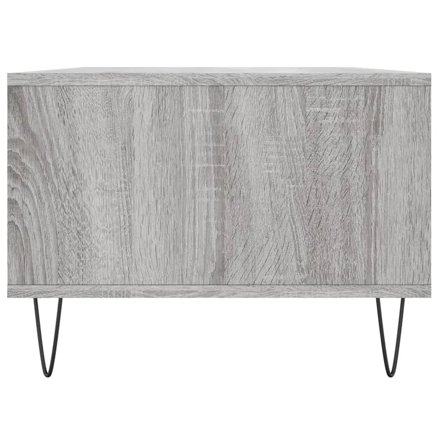 Table basse Sonoma gris 90x50x36,5 cm Bois d'ingénierie - 7